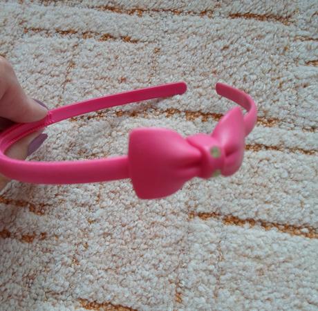 Dívčí růžová čelenka,