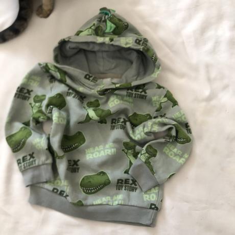 Zelená mikina s dinosaury, george,98