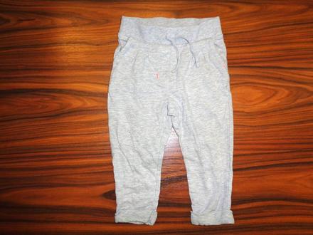 Pěkné šedé melírované tepláky, topomini,86