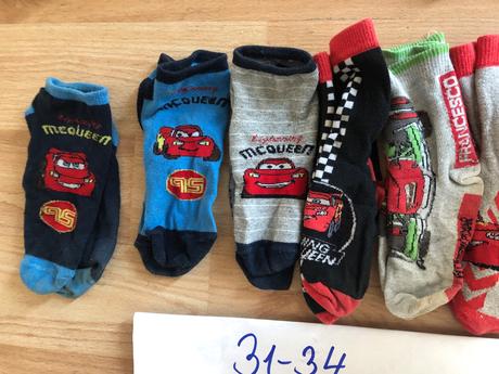 Mcqueen 11 paru ponozek 31-34 velikost, disney,31