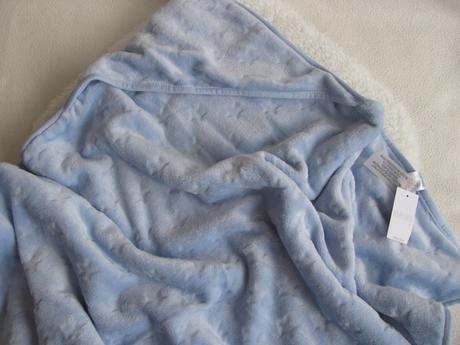 Kojenecká sv.modrá fleecová deka matalan, 