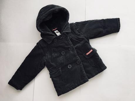 Manžestrový kabát přechodovy- mírná zima v.18/24 m, c&a,92