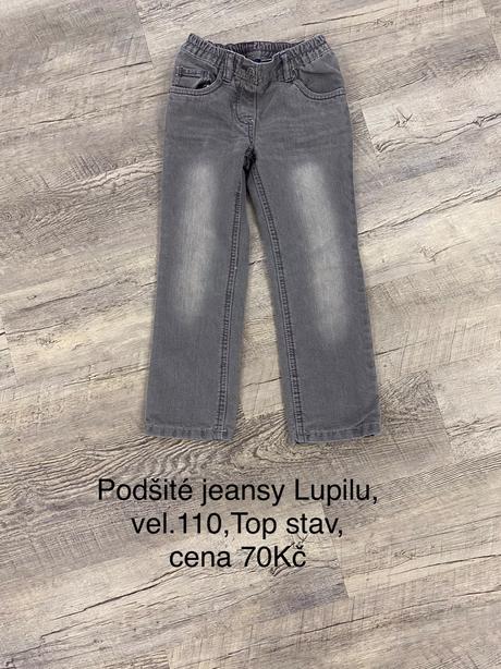 Podšité jeansy, lupilu,110