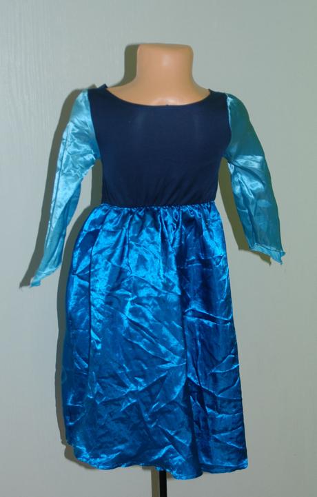 Karnevalové saténové šaty frozen anna, 