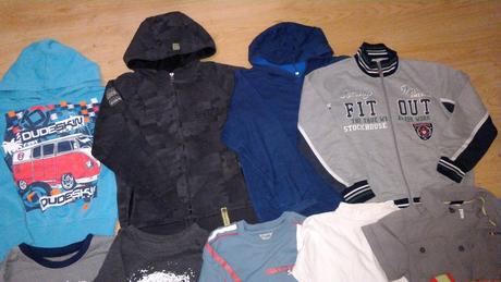 Chlapecký mix věcí vel.116-128 jaro/léto/podzim, 122–134