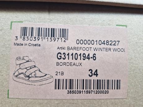 Zimní froddo - barefoot, froddo,34