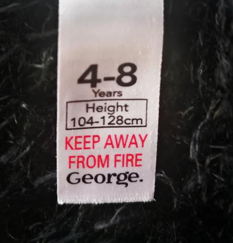 Černá chlupatá čepice vel 104 - 128, george