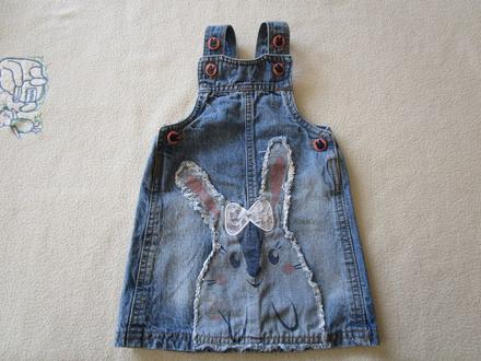 Velmi pěkné riflové šatečky, vel. 68, cena jen 39, 68