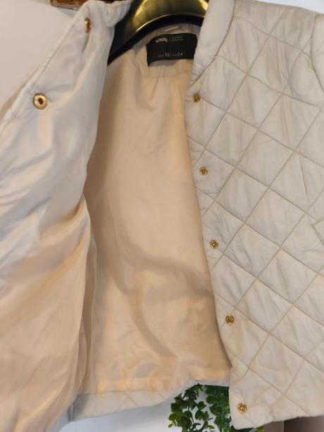 Krémová bunda / prošívaná bunda / jarní bunda, sinsay,158