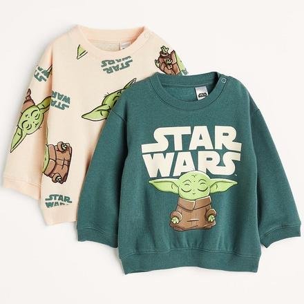 2-pack mikiny h&m star wars baby yoda vel. 104, h&m,104