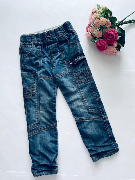 Džíny zateplené - v.5/6 let, f&f,116