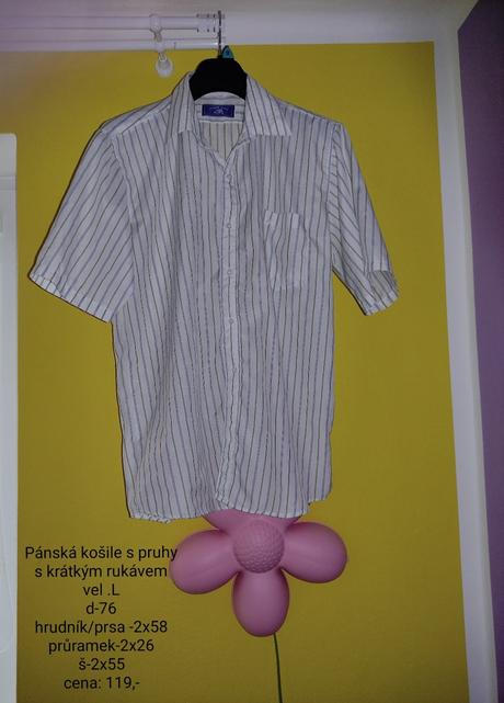 Pánská košile -vel.l, l