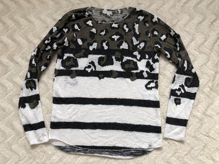 Key largo svetrik, dlouhý rukáv 152 leo vzor khaki, 152