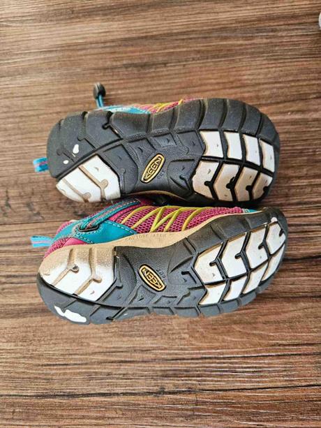 Modré růžové dětské outdoor boty tenisky keen, keen,25