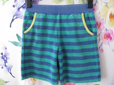 Froté bavlněné pruhované šortky, tcm,xs