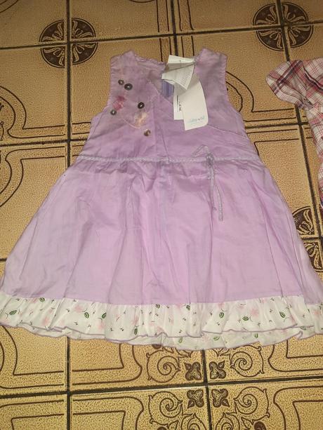 Nové dívčí plátěné šaty vel. 92 - 98, tulec trend,92