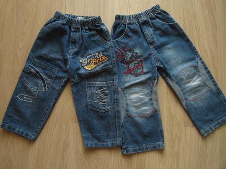 2x džíny 104+110, 104