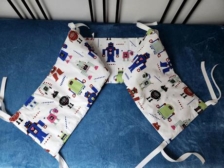 Mantinel a kapsář do dětské postýlky, šířka (cm): 30,délka (cm): 180