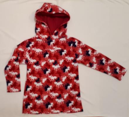 Dětská fleesová mikina, mikinka, s kapucí, vel.104, topolino,104