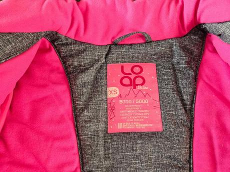 Zimní lyžařská bunda loap šedá černá růžová xs, loap,xs