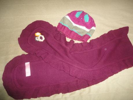 Krásná čepice, šála, vel. 7-9 let, dopodopo,128