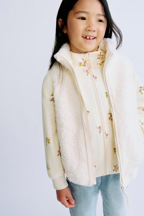 H&m mikina berries fleecová dívčí vel. 98/104, h&m,98 / 104