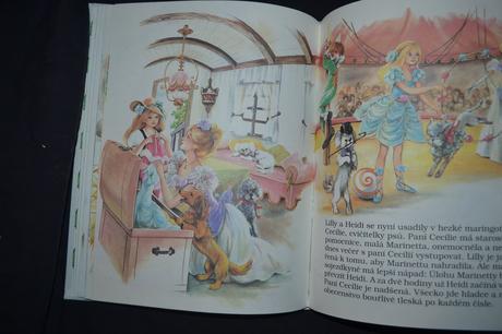 Dětská retro kniha heidi a její nové příběhy,