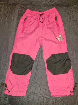 Zimní růžové zateplené kalhoty zn. kugo vel.98, kugo,98