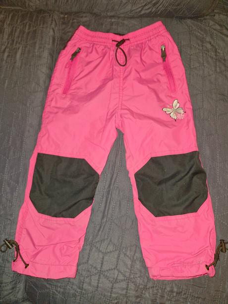 Zimní růžové zateplené kalhoty zn. kugo vel.98, kugo,98