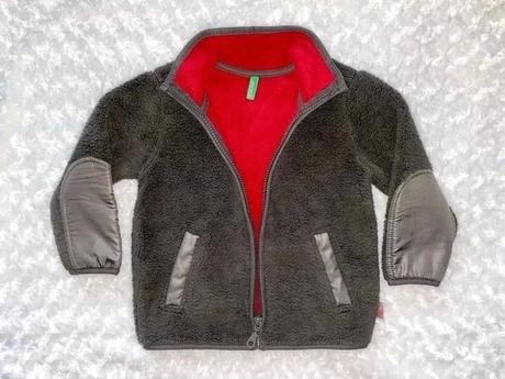 Šedá chlupatková mikina benetton, benetton,92