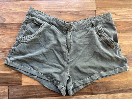 Khaki šortky, vel neuvedena cca xxl - měřte, georg, george,xxl