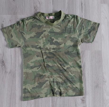 Maskáčové triko vel. 122/128, 122