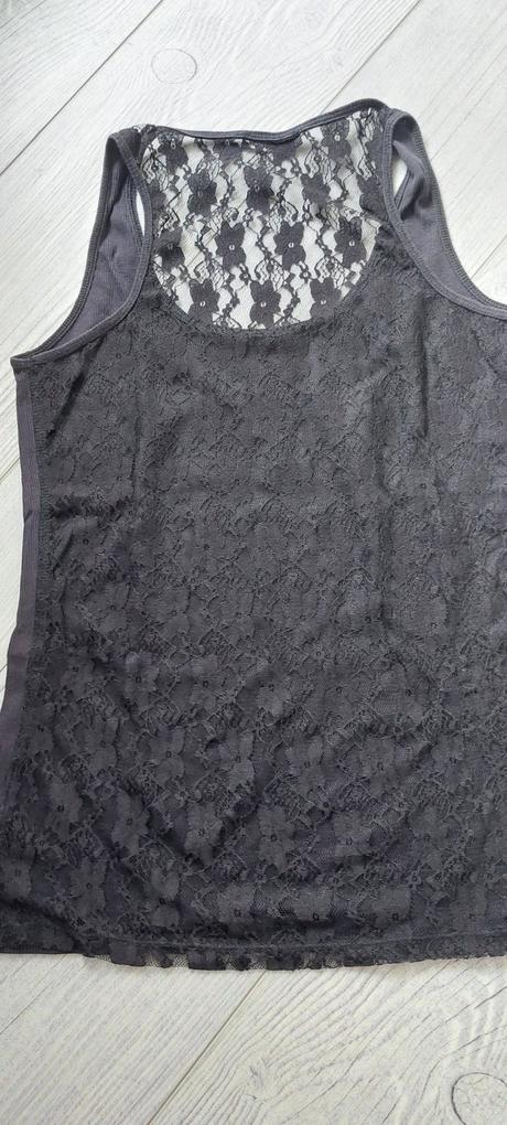 Černé tílko s krajkovými zády terranova vel.xl, terranova,xl