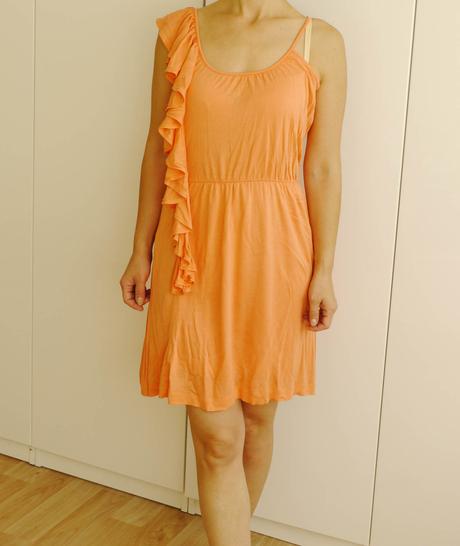 Oranzove mini saty vel.xs - mango, mango,xs