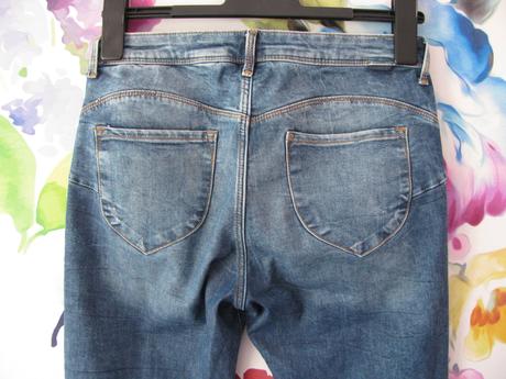 Skvělé strečové džíny ,jeggíny, lehce trhané h&m, h&m,32