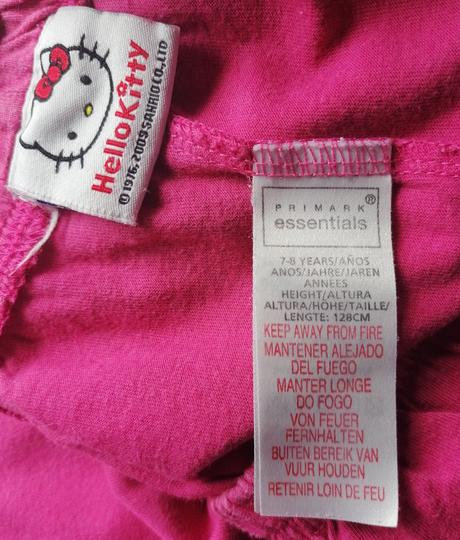 Růžové pyžamové šortky vel 128, primark,128