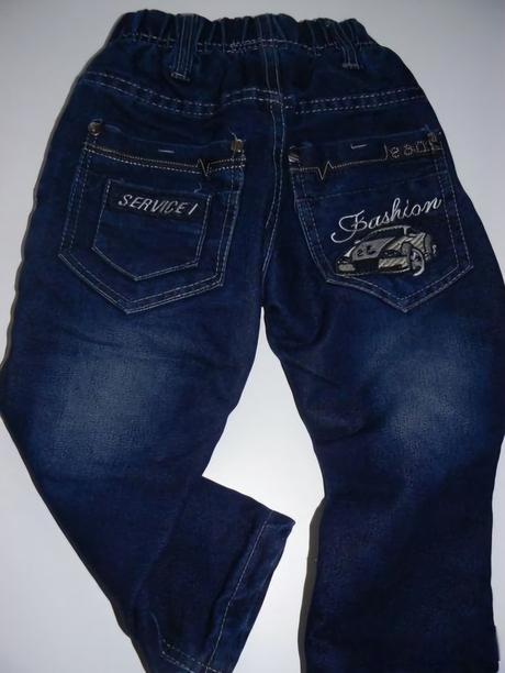 Jeansy vyteplené/podšité fleece, good children,98