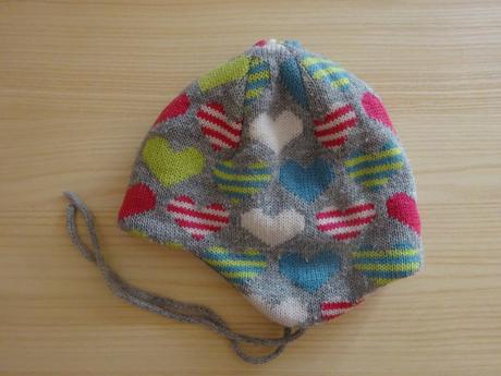 Zimní čepice se srdíčky, vel. 74/80, etirel,74