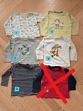 Triko dlouhý rukáv lupilu 74/80, lupilu,80