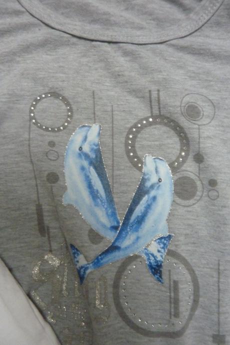 Šaty + 2x sukně + 2x tričko vel. 128, 122–134