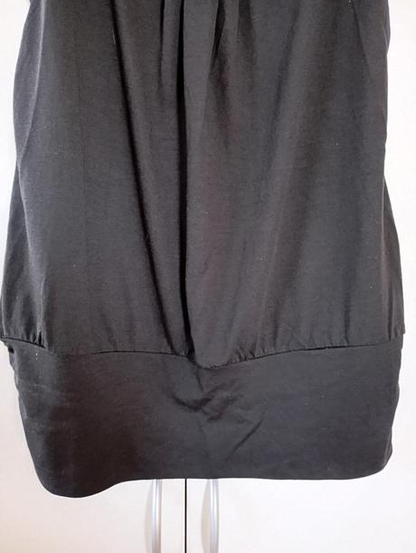 Krásný černý top bonprix s lemem, bonprix,38