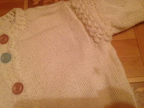 Dívčí svetr - svetřík domácky pletený, 68