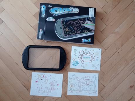 Stíratelná tabule na malování s led osvětlením,