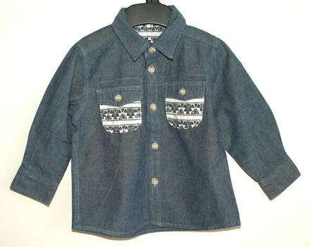 P465 chlapecká riflová košile vel. 80, matalan,80