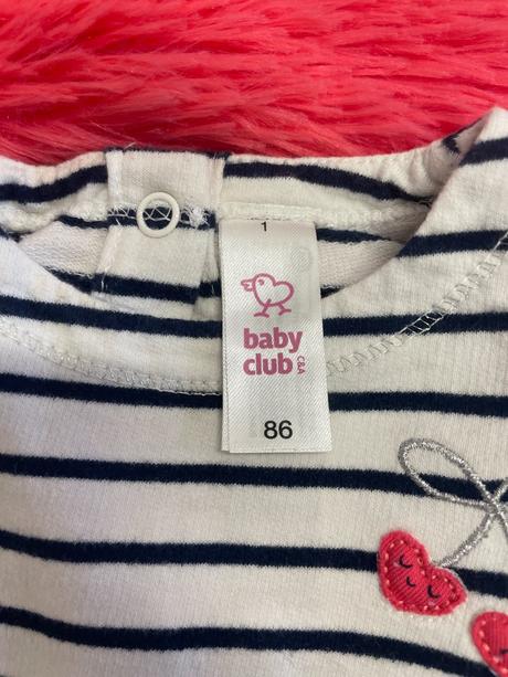 Dívčí šaty s dlouhým rukávem baby club c&a 86, c&a,86