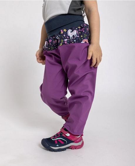 Softshellové kalhoty unuo s fleecem dětské, unuo,92 / 98