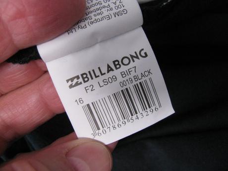 Černé bavlněné tričko, potisk kostlivec, billabong,164