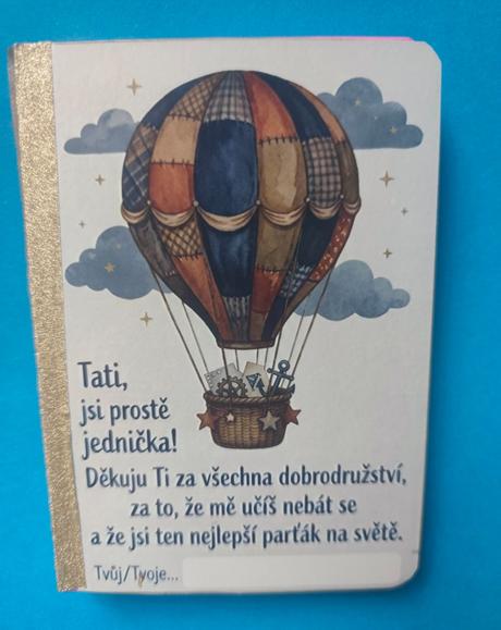 Dárkový blok pro paní učitelku nebo tatínka,