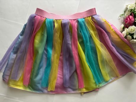 An25/ sukně tylová duhová - v.cca 6/10 let, george,116