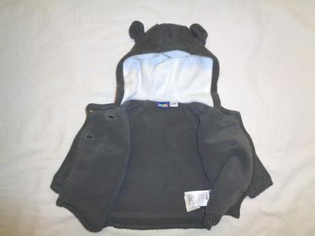 Teploučký šedý podšitý svetr 62/68, lupilu,62